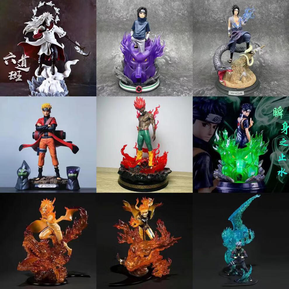 万代(bandai)火影忍者盲盒卡卡西佐助鸣人水门动漫摆件模型二次元生日