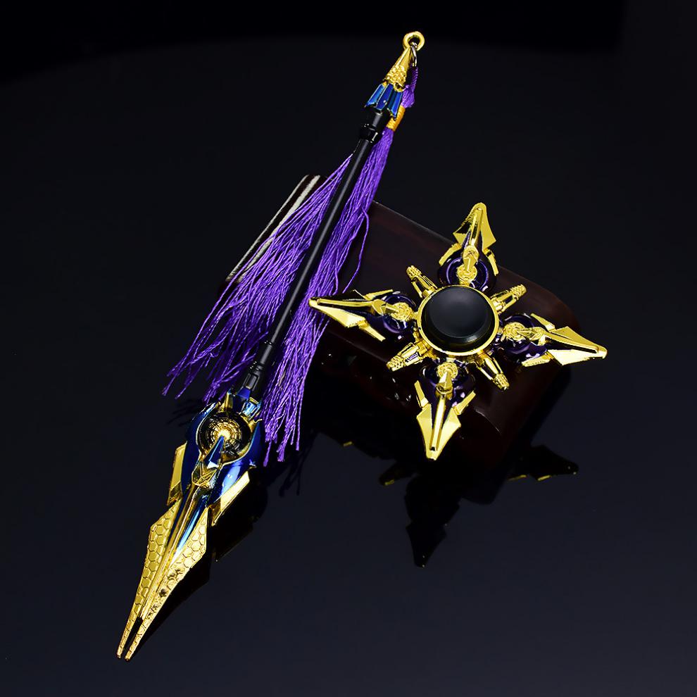 曼影王者农药游戏周边赵云引擎之心指尖陀螺全金属套装模型赵云引擎之