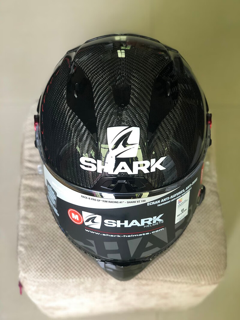 定制好物shark头盔鲨鱼洛伦佐雷丁碳纤维racerprogp大尾翼摩托机车