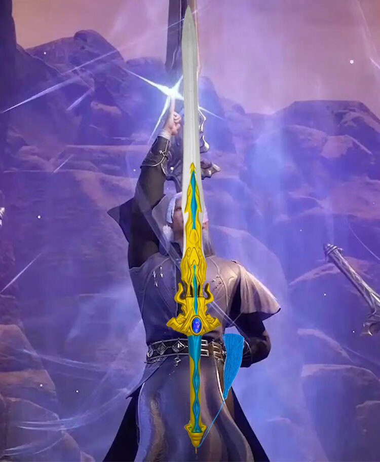 斗罗唐三的玩具七杀剑软胶刀昊天锤海神三叉戟超大号一米100厘米三叉