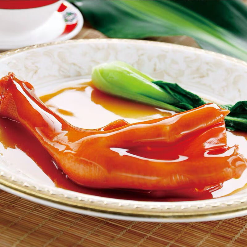 焓熠鲍汁扣掌 750g 鲍汁浓郁鸭掌花菇鹅掌酒店卤菜爽口半成品 1包