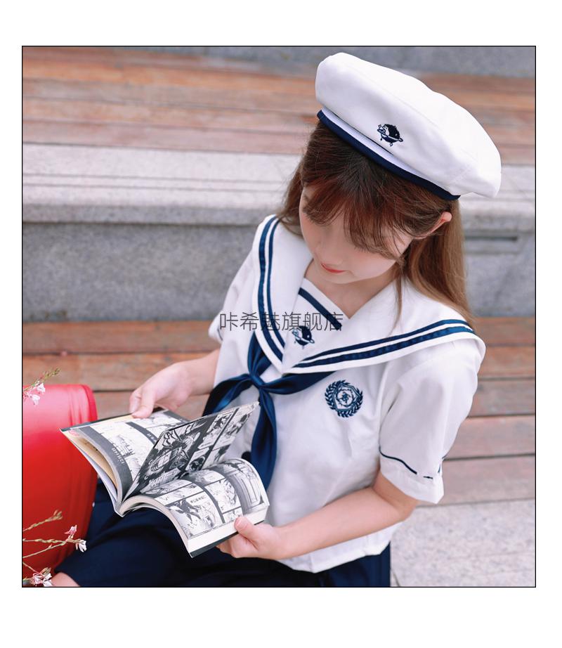 贝雷帽jk木村叔dk日系枝慧水手服搭配jk贝雷帽海军帽百搭八角帽画家帽