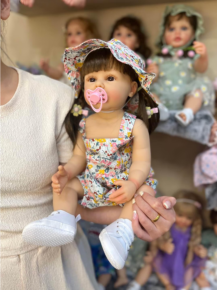 婴儿软胶女孩玩具真人公主礼物重生娃娃多丽丝芭比卡密儿小女孩子生日