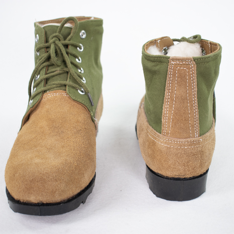 陆战队战训靴3514冬季男棉鞋大头鞋中老年羊毛保暖鞋皮毛一体防寒靴