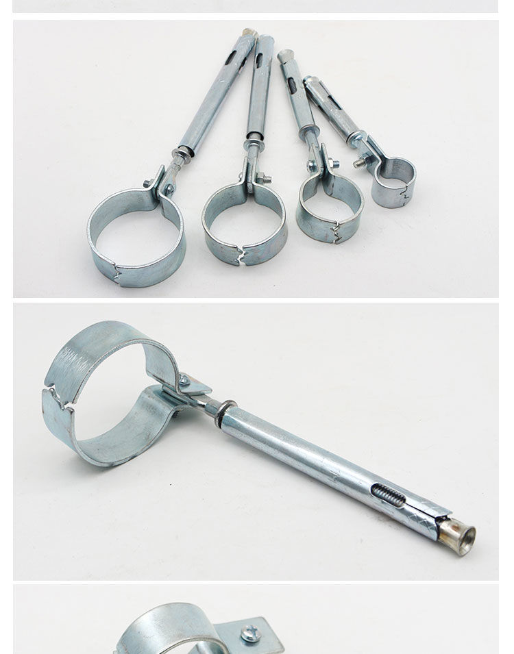 菩本家膨胀管卡管道支架水管卡子胀管卡子膨胀螺丝管卡子天然气管卡