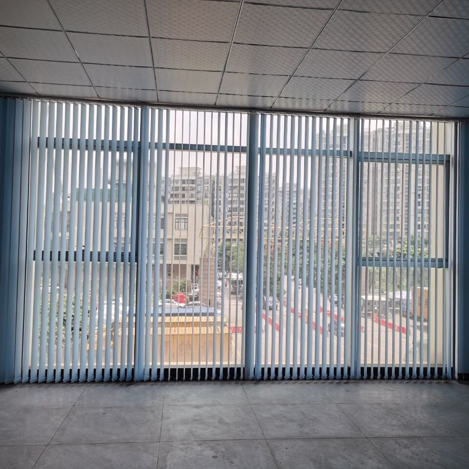 百叶窗电动 卫生间 自动免打孔 遮光帘窗帘百叶窗帘竖帘垂直帘隔断竖