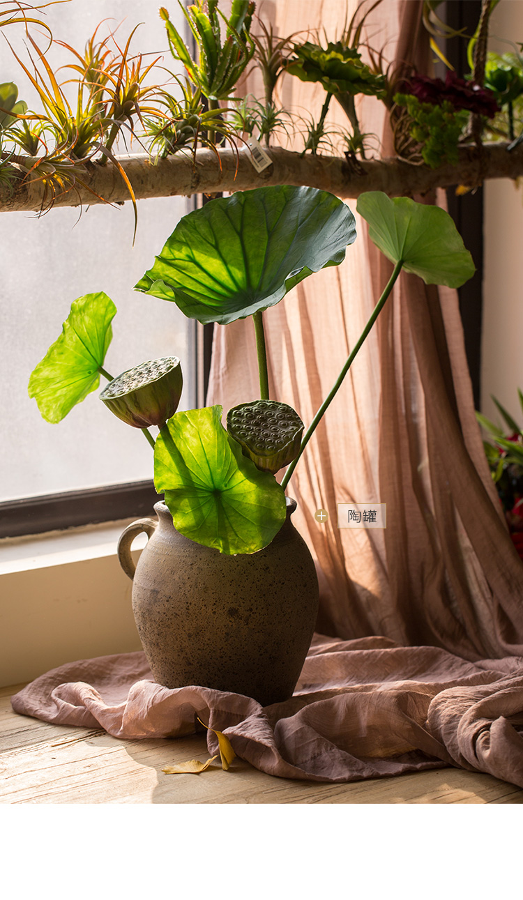 良米兮 仿真莲蓬头手工绿植仿真花装饰花pe花艺术摆件插花荷花 莲蓬