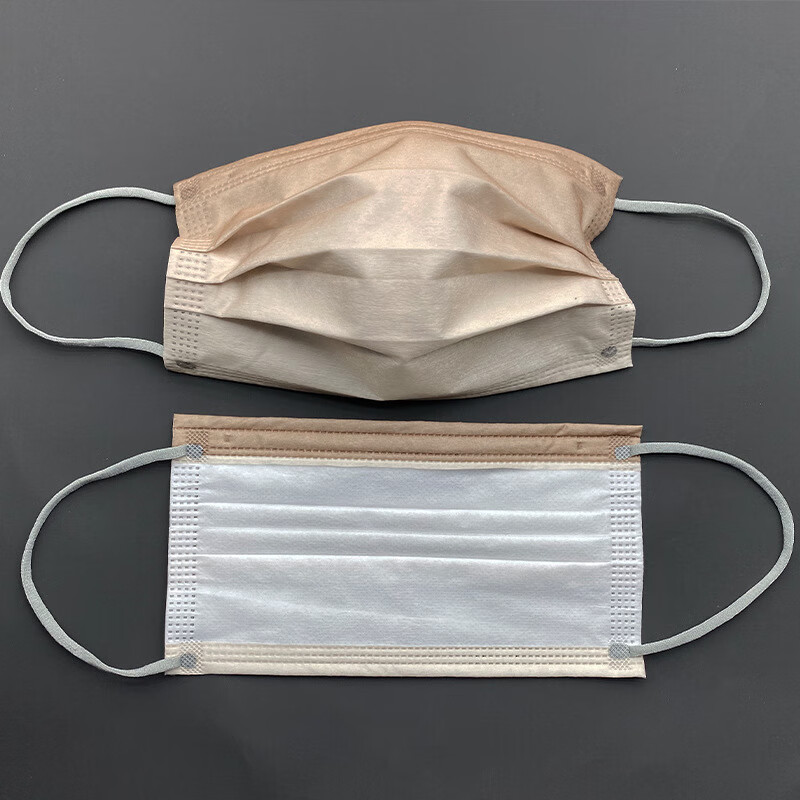 沐念 渐变色彩虹色水刺无纺布一次性口罩成人撞色耳带网红facemask 撞