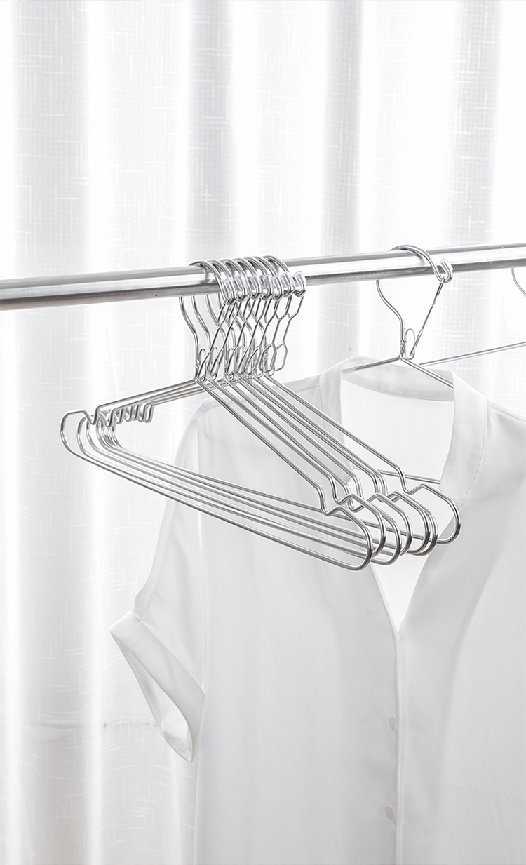 防风衣架高空 防风衣架卡扣凉晒晾衣服不锈钢加粗室外高空家用防掉落