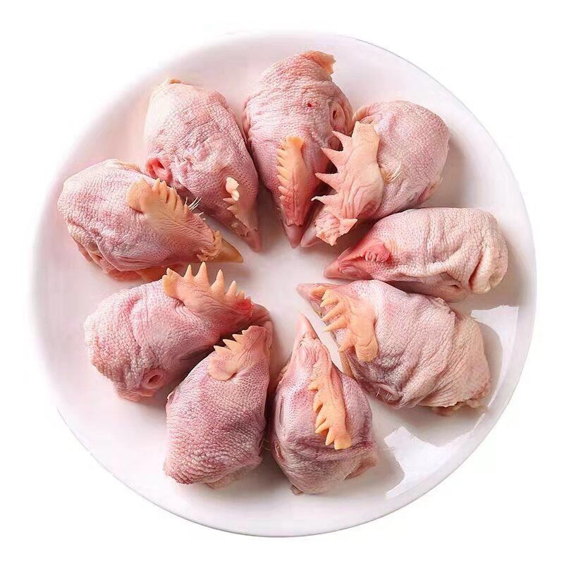 新鲜生鸡头卤煮食材 冷冻鸡头 鸡头 土鸡头 散养鸡头 2000g【图片 价