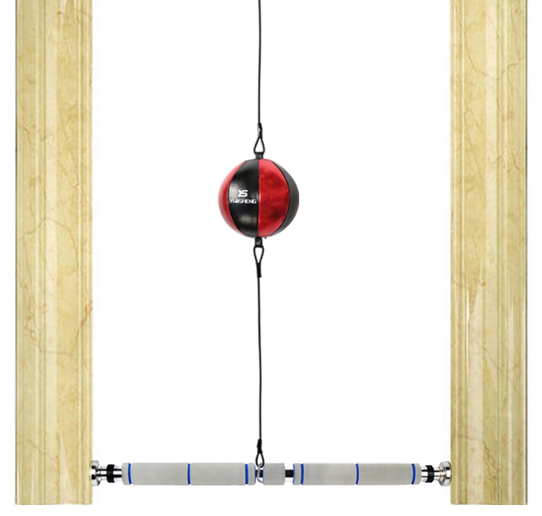 拳击速度球悬挂式家用健身拳击反应球天地球回弹躲闪训练器材黑白色