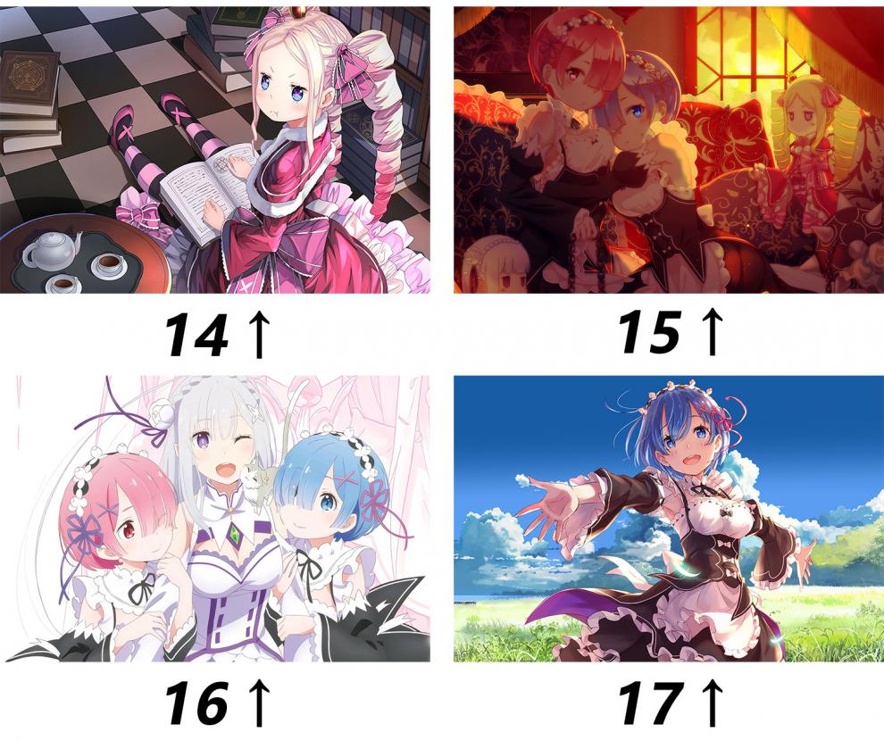 从零开始的异世界生活木质拼图1000片成人二次元拉雷蕾姆动漫周边