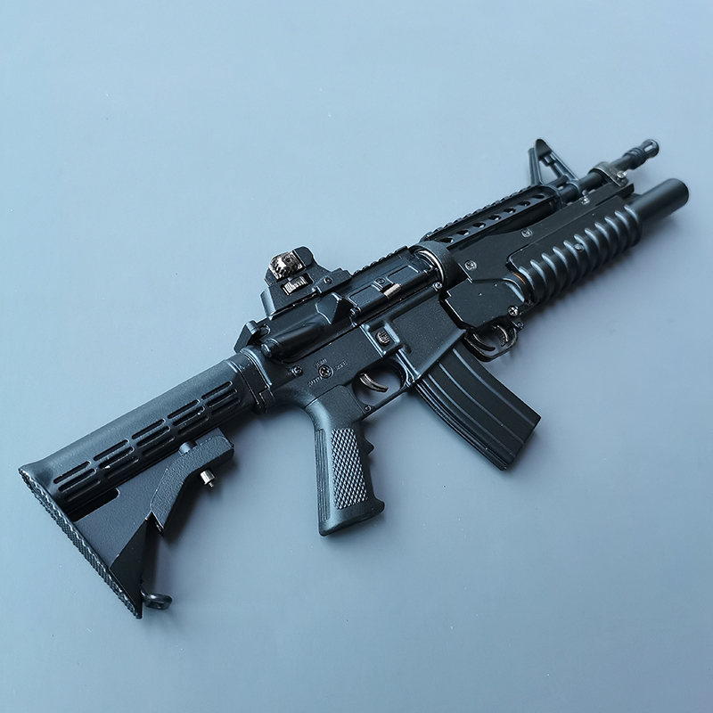 表演道具枪不可发射13枪摆件金属合金拼装玩具抢m4a1标配绝地装备不可