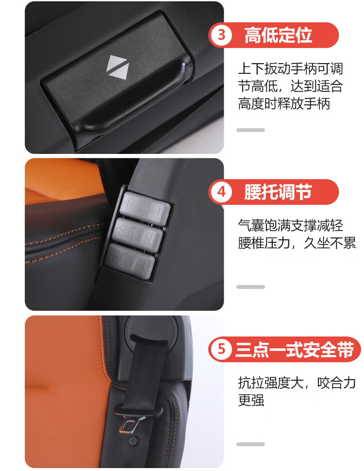 适用于重汽原厂c7h汕德卡航空气囊座椅 货车座椅 航空座椅 卡车货车