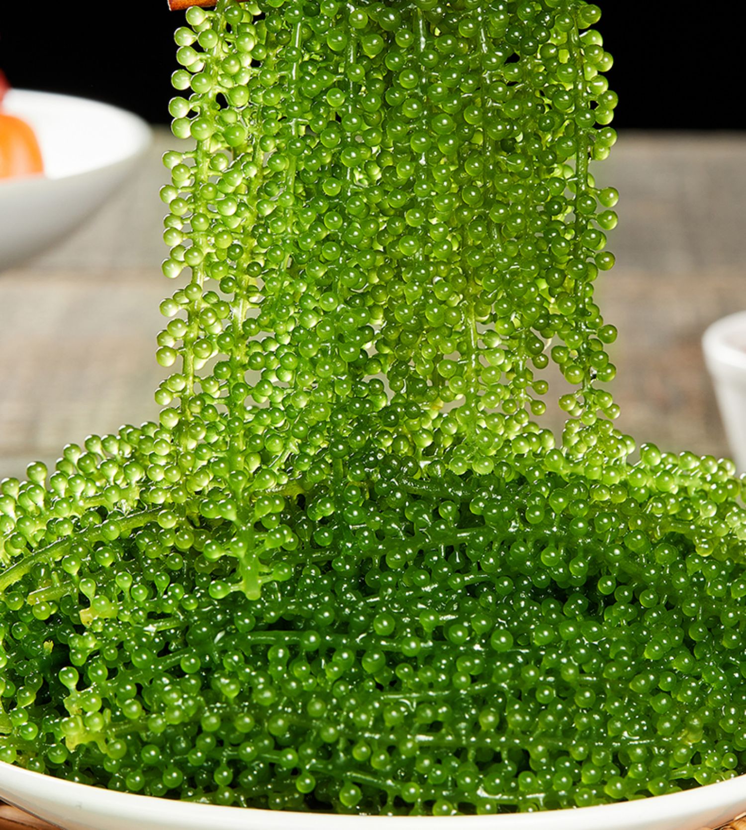 5折 5折 海葡萄500g即食水葡萄海藻草植物界鱼子酱盐渍新鲜海带蔬菜