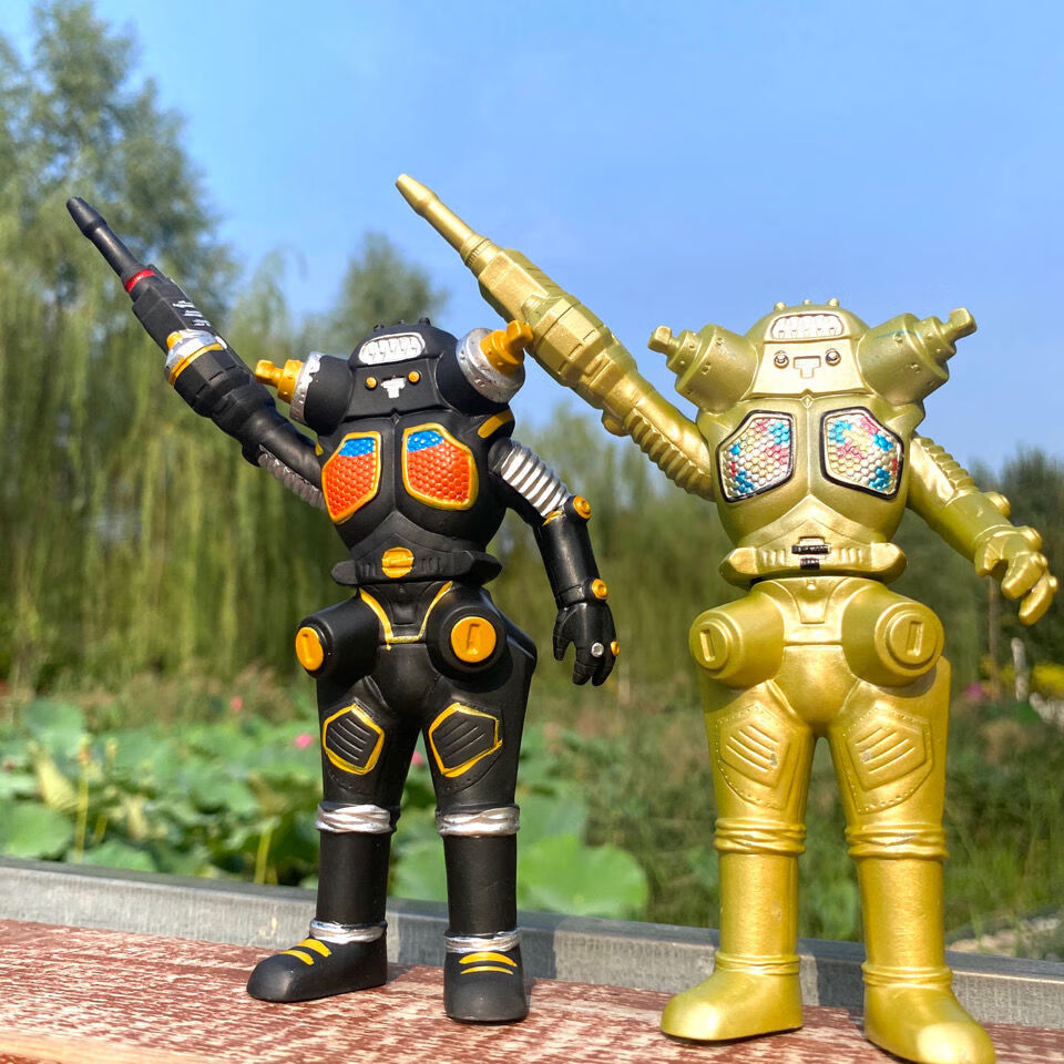 迪迦可动版关节可动人偶act大战怪兽金古桥软胶男超人玩具黄色金古桥