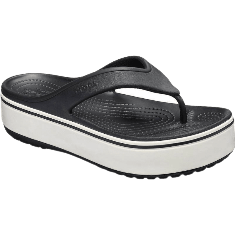 crocs卡洛驰女拖鞋人字拖红色松糕底中跟夏季时尚 barely pink/pepper