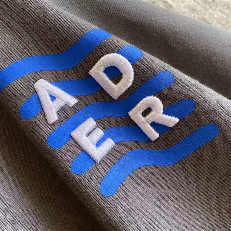 韩版ae五周年纪念款ae外套拉链男女情侣同款连潮牌ade卫衣原版 蓝色