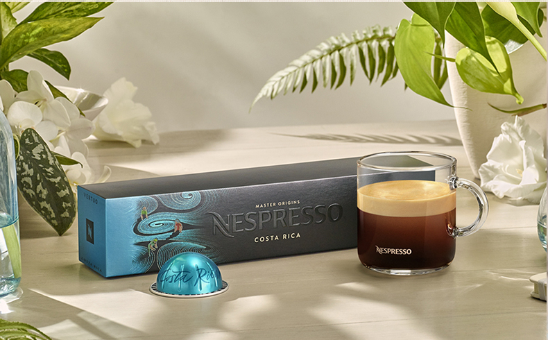nespressovertuo系列costarica进口浓缩胶囊咖啡黑咖啡10颗装哥斯达黎