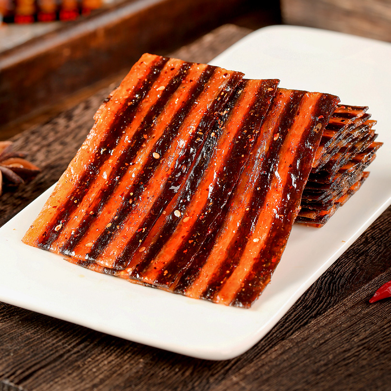 8090后儿时回忆网红零食斑马肉辣条麻辣牛筋辣片面筋小包装食品买5包5