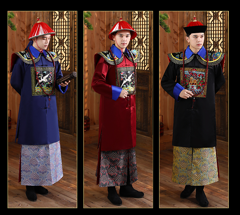 名瑞德清朝官服影视服装清朝官员侍郎官服朝服大臣服王爷服剧组群演