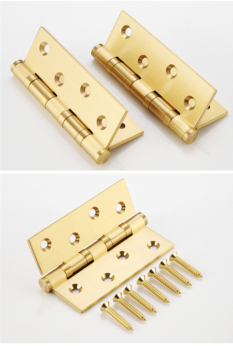 门合页铜加厚重型平开合页木门4寸5寸纯铜合叶全铜门