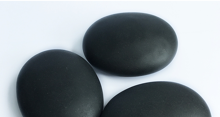 火山养生能量石spa热石美容院砭石背部身体推拿理疗热敷按摩石头7728