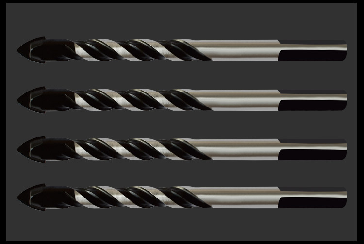 钻头玻璃陶瓷水泥多功能水泥钻头合金打孔手电钻6mm三角钻头6mm2支