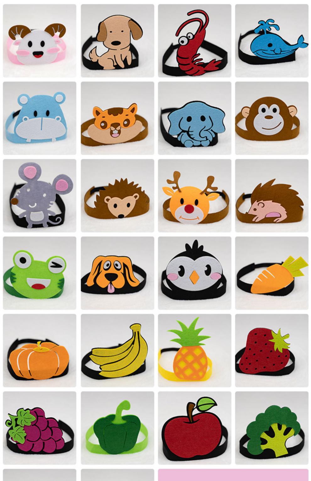 儿童节可爱卡通帽子幼儿园子活动演出道具童话表演动物头饰 乌龟 小号