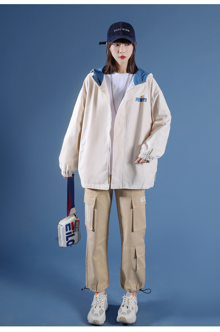 迪炫莉秋季女生衣服外套女春秋学生高中生初中生外套秋天韩版宽松短款