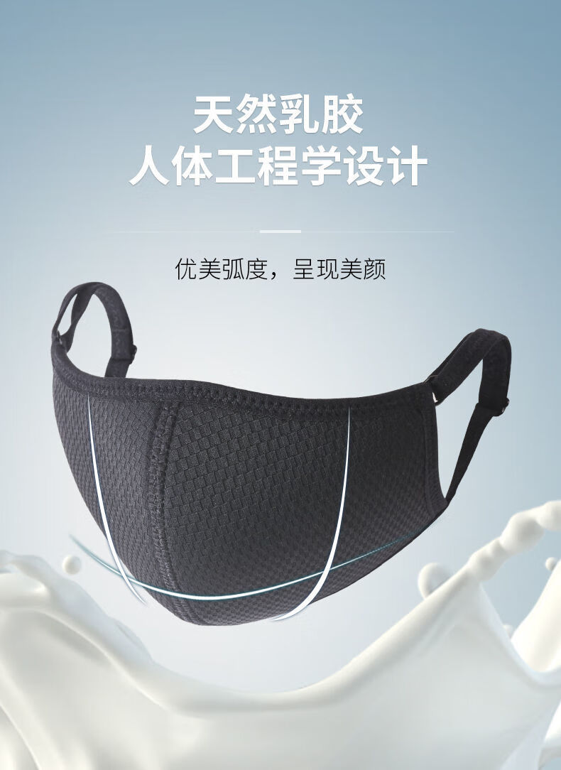 布口罩可水洗乳胶日常防尘口罩透气可水洗乳胶口罩儿童成人独立纯色