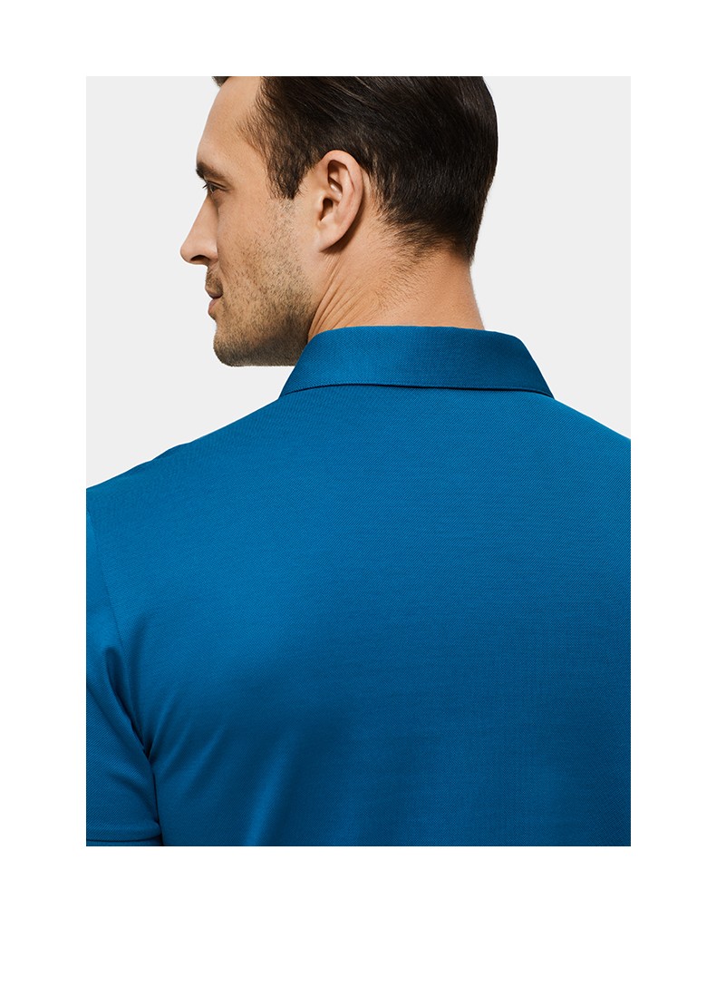 【官方发售】zero零度男装时尚休闲简约百搭短袖透气polo上衣男 深蓝