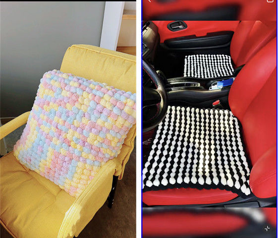 球球线毛线团大球球线勾汽车坐垫子钩盖毯被子编织手工围巾抱枕粗毛线