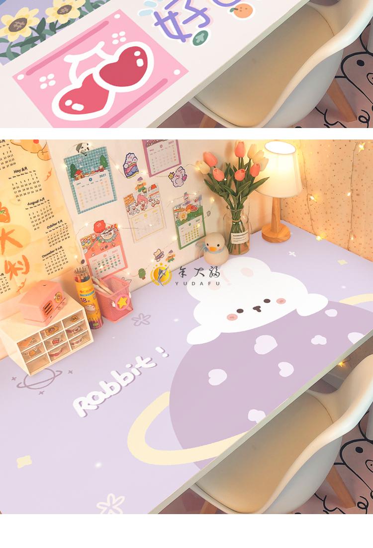 桌贴台面贴膜儿童房墙贴画自粘课桌书桌贴纸pvc卡通可爱学习励志装饰