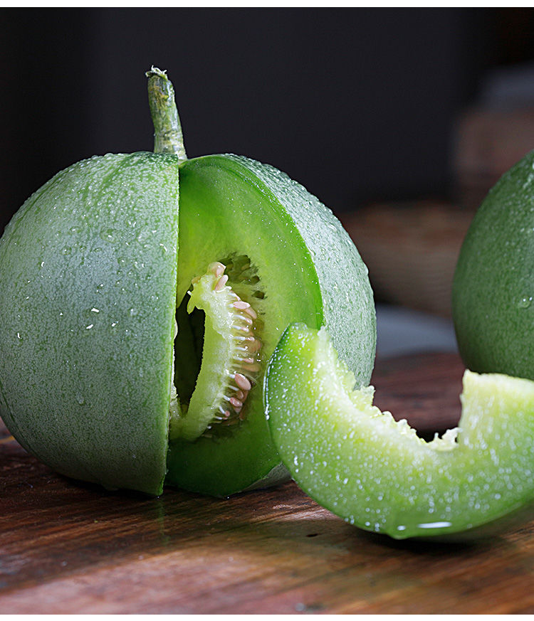 【jd顺丰速运】绿宝甜瓜小香瓜绿皮瓜新鲜水果当季整箱绿宝石脆瓜5斤