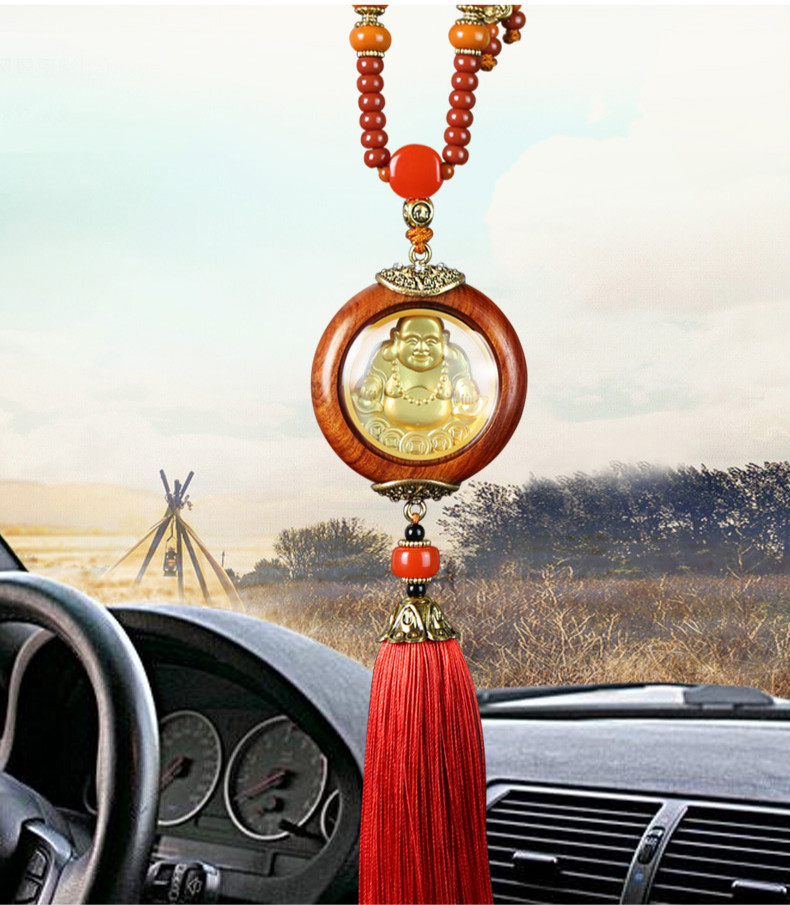 小米mi生态米家通用观音汽车挂件佛像饰品车内吊饰后视镜保挂饰车载