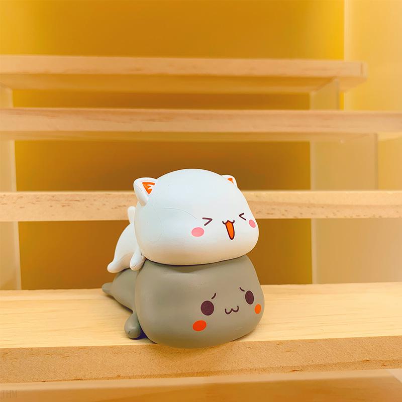 蜜桃猫蜜桃猫第二弹盲盒让爱先行系列2代可爱猫咪潮玩摆件女生礼物