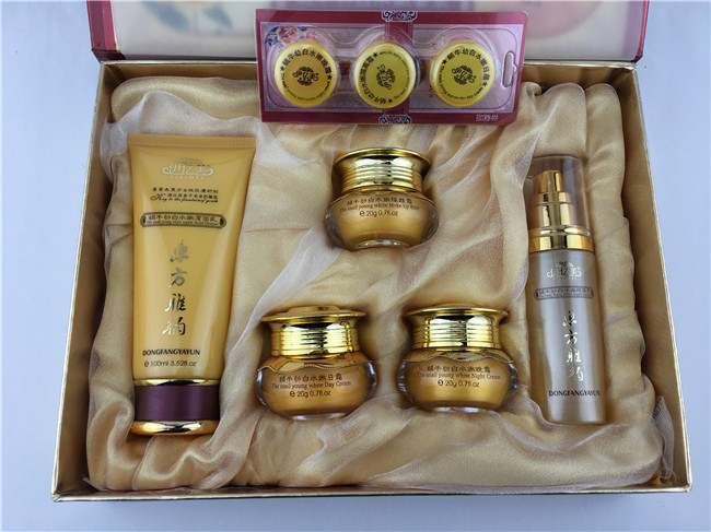 东方雅韵五合一美白套装老年斑去黄去黑化妆品五合一套装