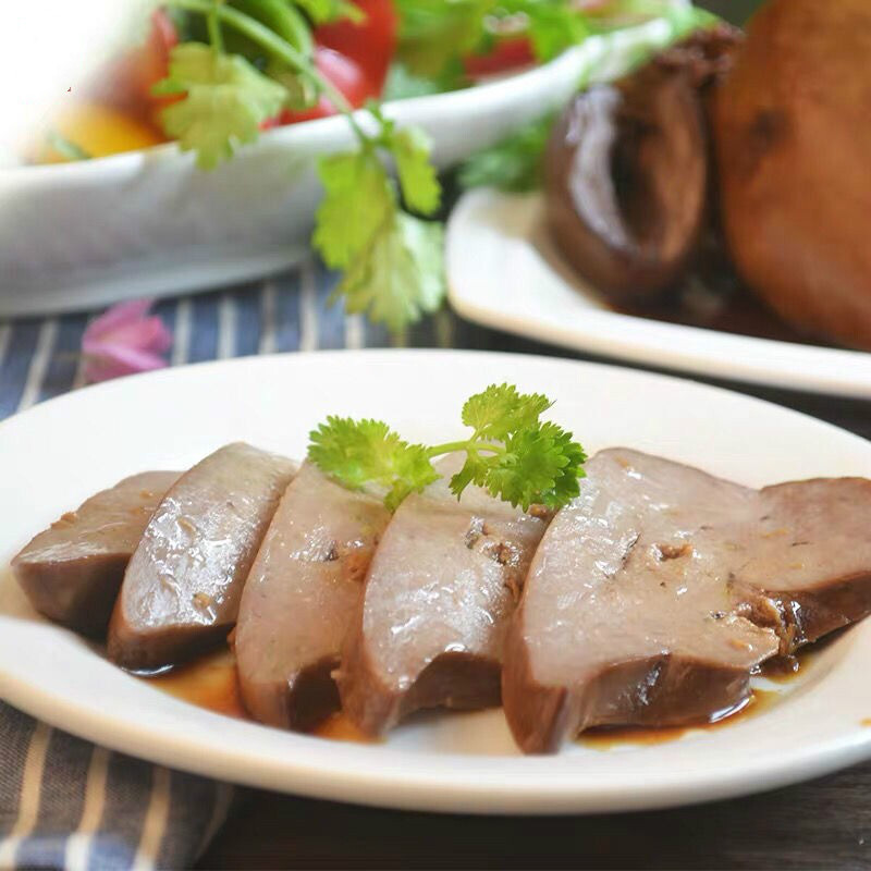 广东 潮汕特色潮菜潮州特产卤味汕头澄海狮头鹅卤鹅粉肝 鹅肝 小粉肝