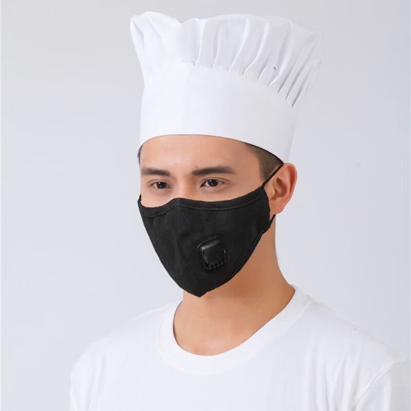 xpmr新品带呼吸阀口罩防油烟口罩厨房专用透气厨师炒菜做饭呼吸阀可