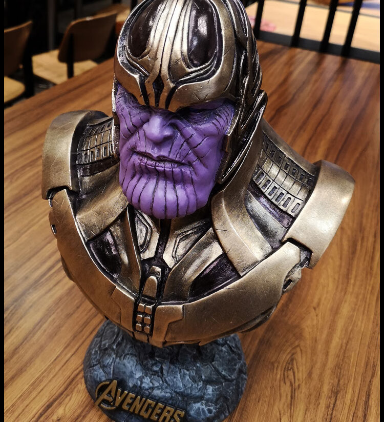 漫威半身手办复仇者联盟4无限战争灭霸漫威周边模型摆件树脂雕像半身