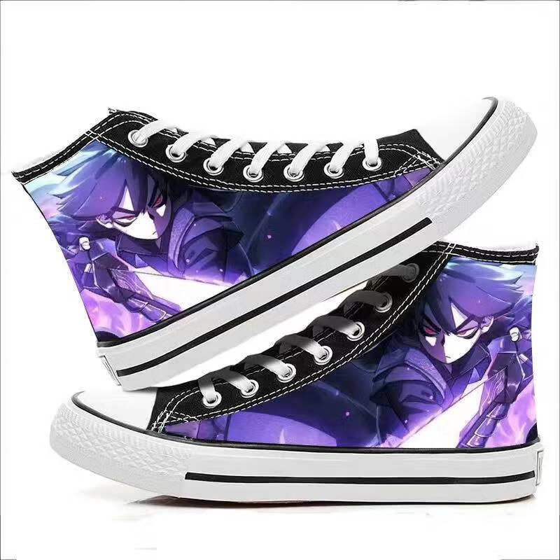 匡威联名同款鞋子同款帆布女鞋周边漫画学生男鞋高帮原宿板鞋刺客伍