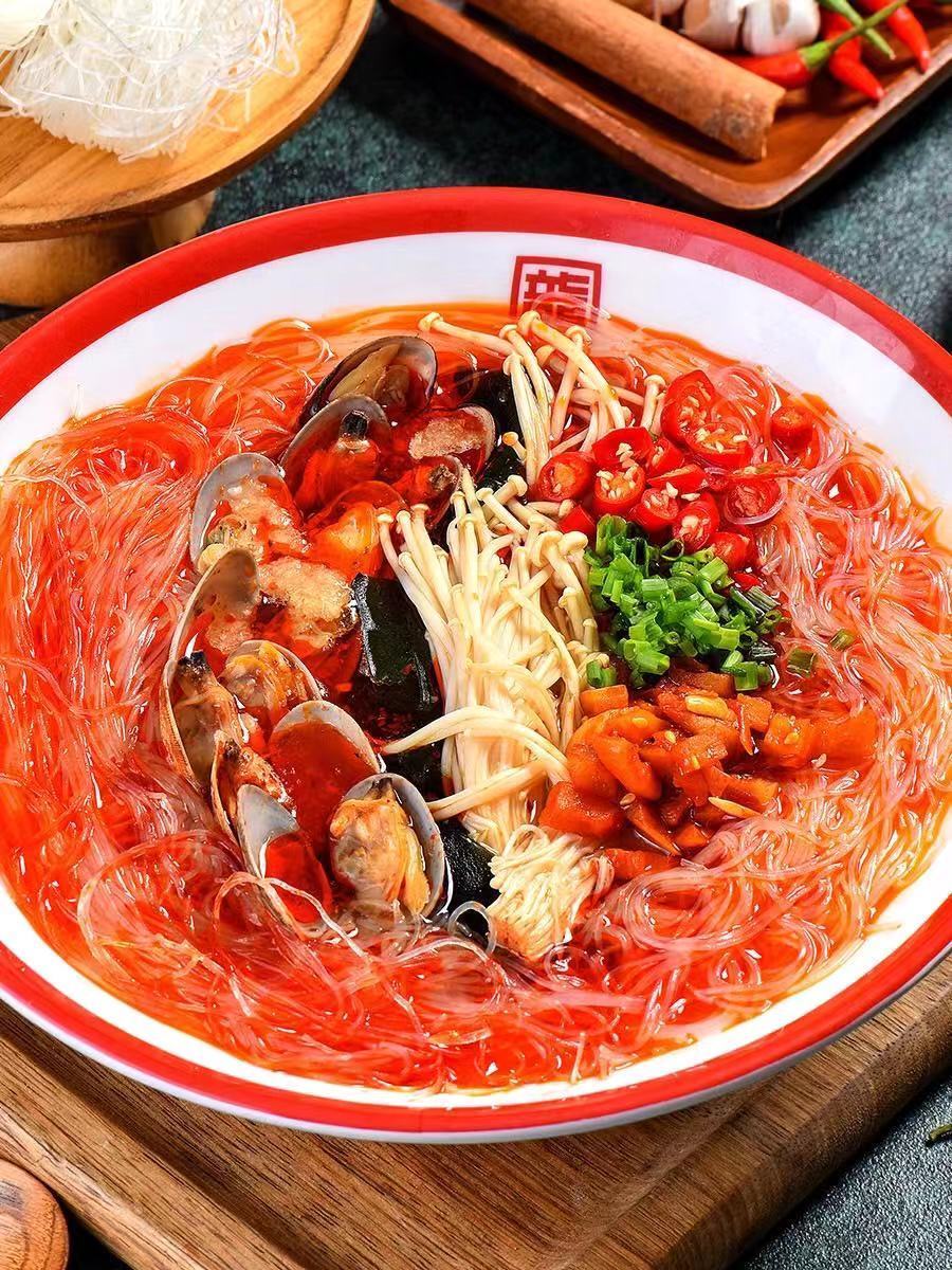 龙口工艺绿豆小麦酸辣麻辣烫花甲凉拌火锅爆肚冲泡型粉丝批发400克1包