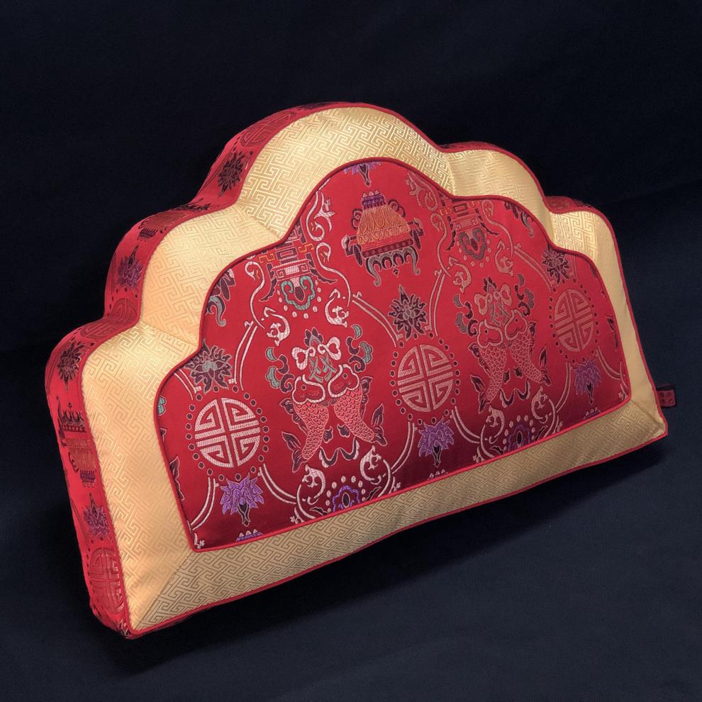 金元宝抱枕中式宫廷元宝靠垫手工祥云莲花靠包罗汉床扇形大抱枕沙发