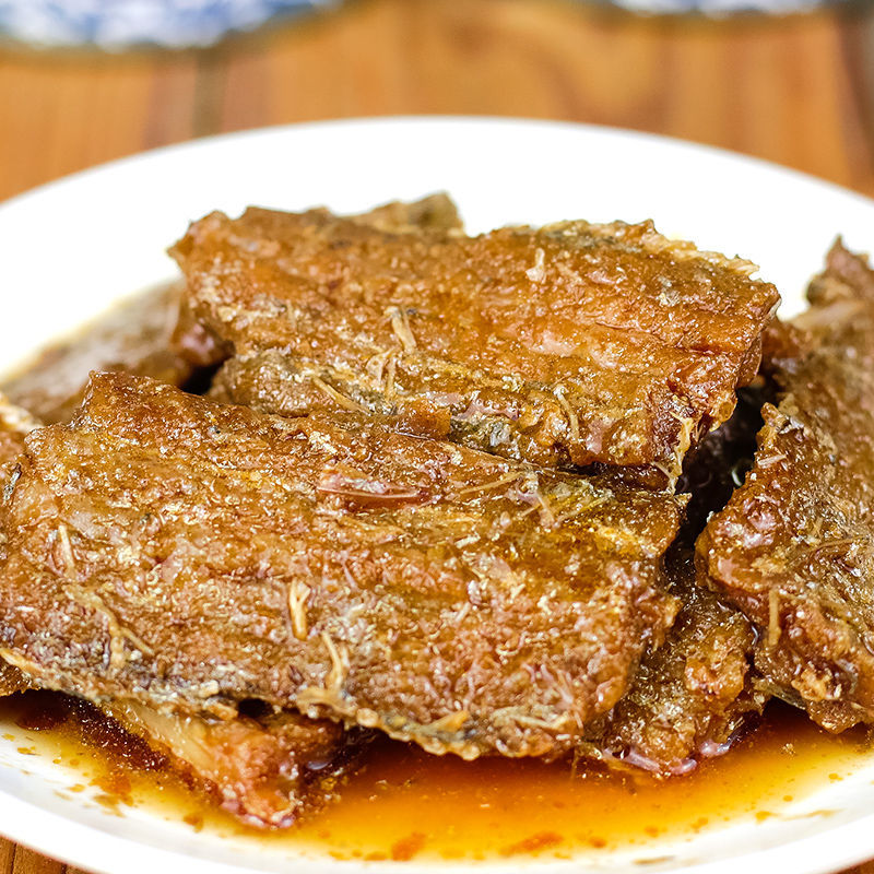 广纳力驰8罐带鱼罐头 下饭深海红烧瓦罐带鱼罐头即食海味鱼前菜1罐 香