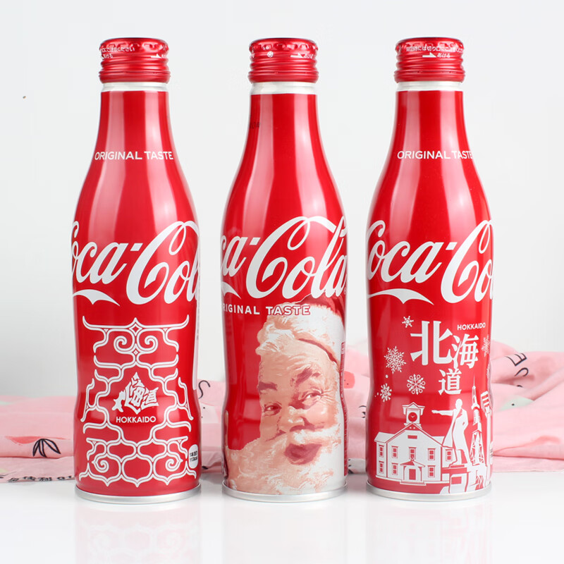 日本进口cocacola东京奥运会北海道城市限定收藏版可口可乐铝瓶圣诞1