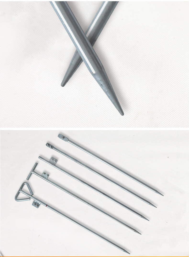 避雷针丁字接地针电力接地桩一字接地极接地棒热镀锌发电机接地线一字