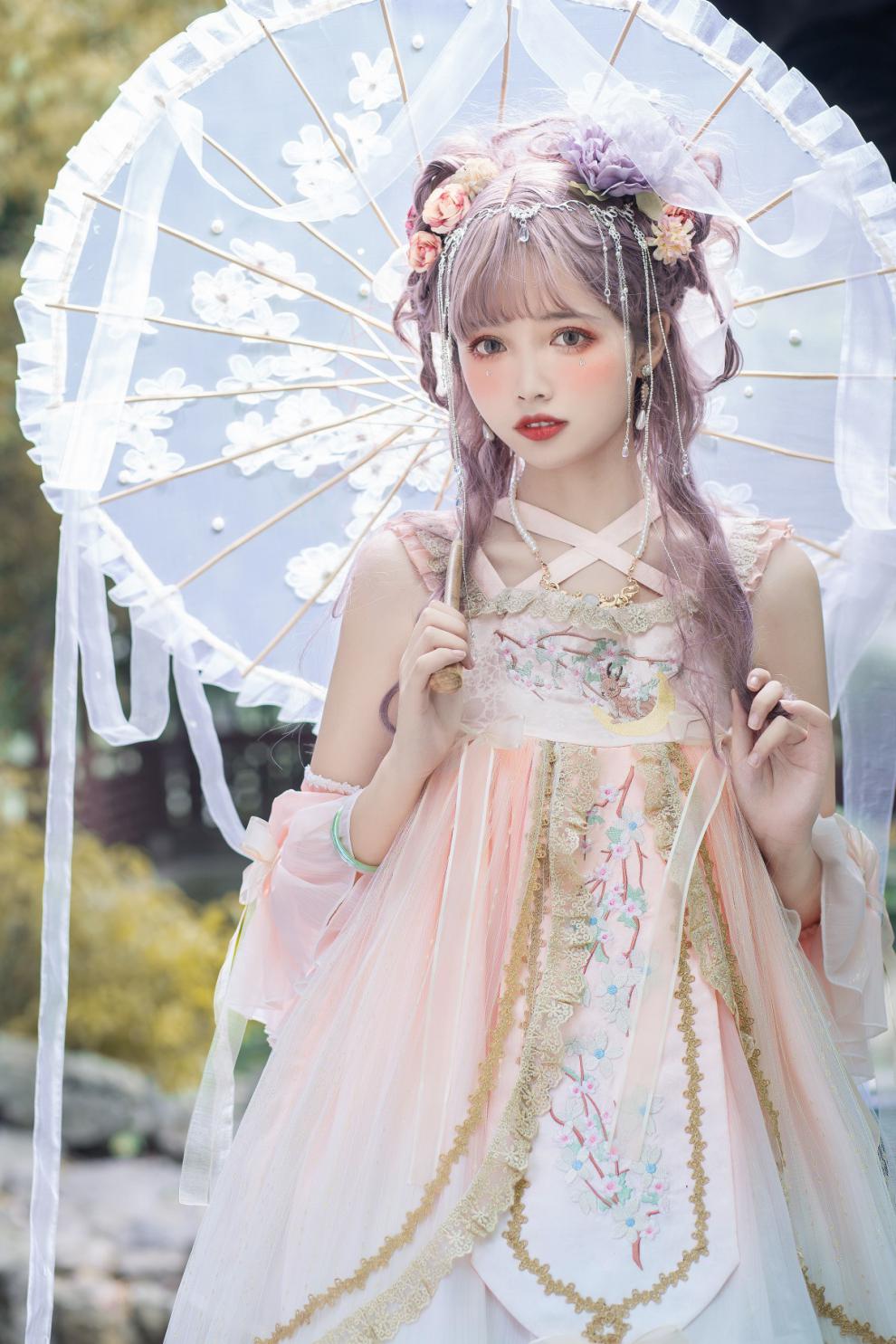 annaetter轻奢潮牌中华风lolita原创洛丽塔汉元素日常现货优雅刺绣