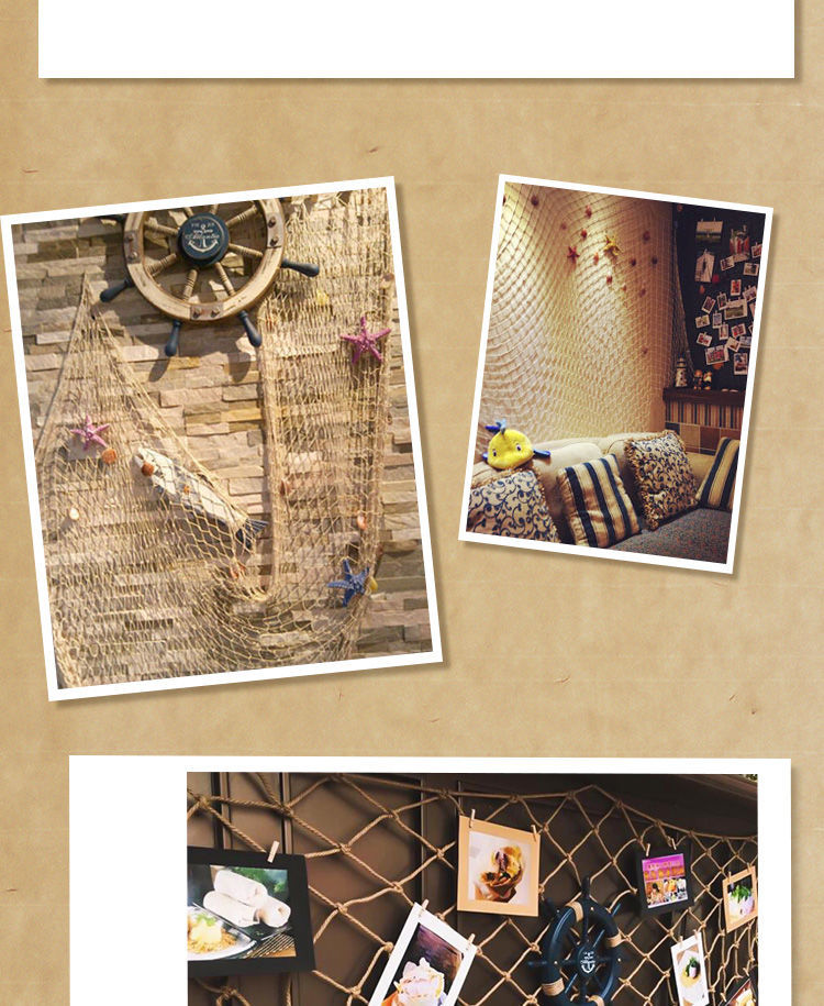 珠筠 照片墙挂绳 幼儿园环创网创意麻绳网格照片墙装饰网主题留言墙面