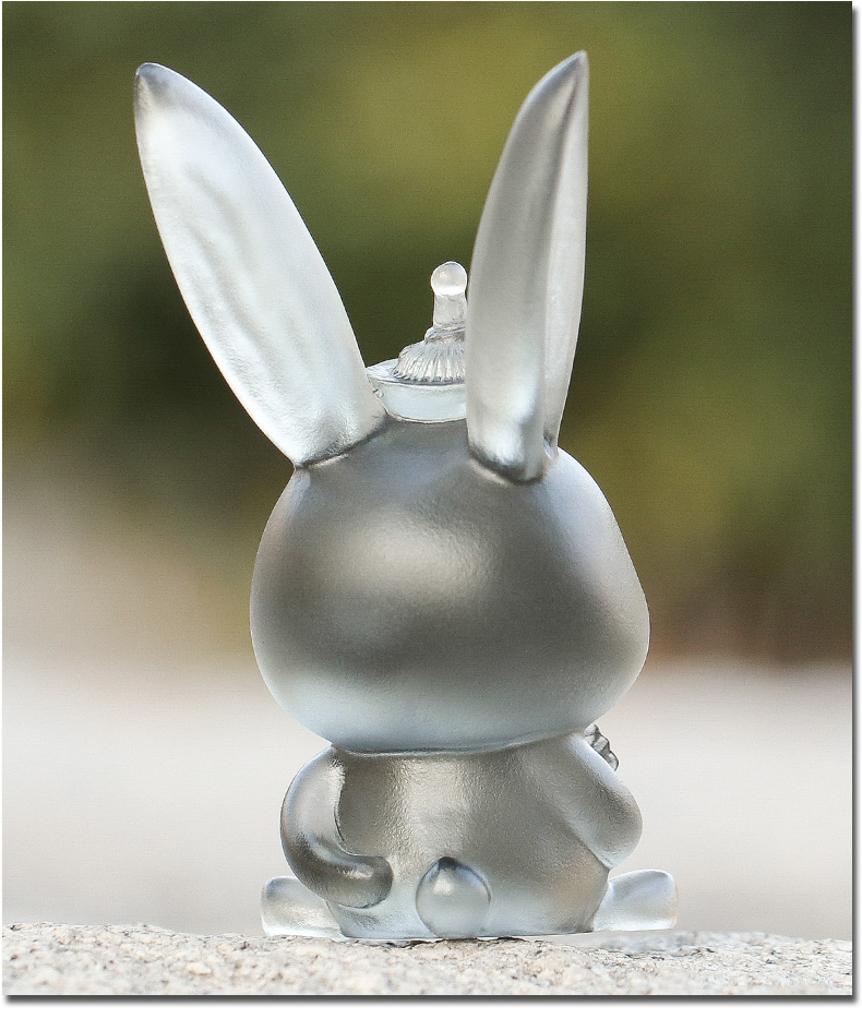 琉璃文创兔子创意摆件生肖兔生日礼物办公室桌面装饰可爱工艺品金黄色